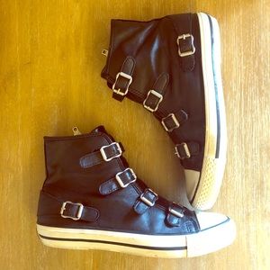 ASH Signature High-Top Buckle Sneakers
